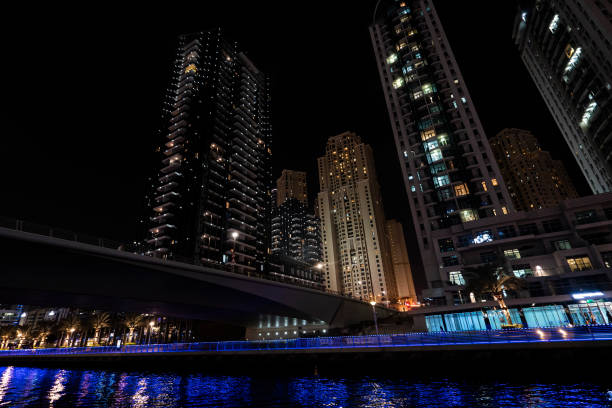 Al Majaz Waterfront at night, free places to visit in UAE for evening leisure